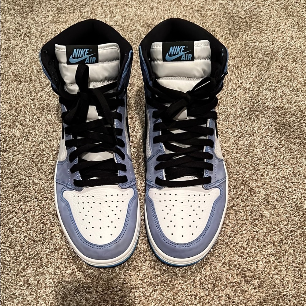 Nike Air High-Top Sneakers - Blue and White